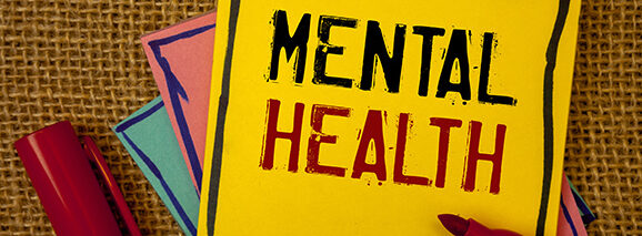 Awareness of First Aid for Mental Health post-it notes